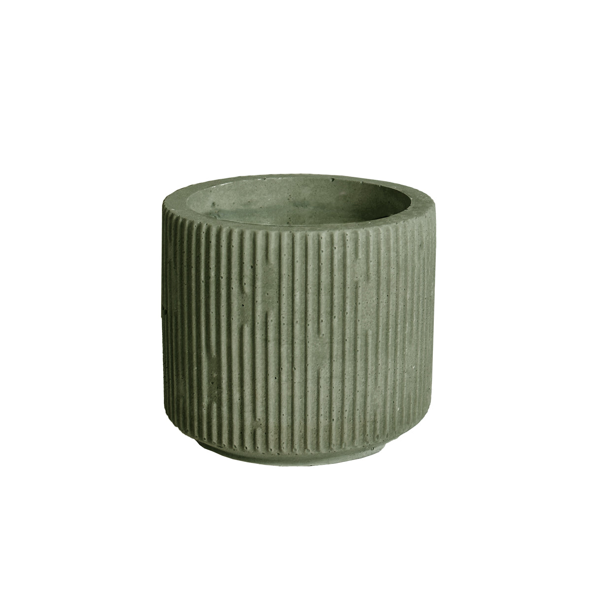 4oz Empty Round Concrete Pot - Abstract Design