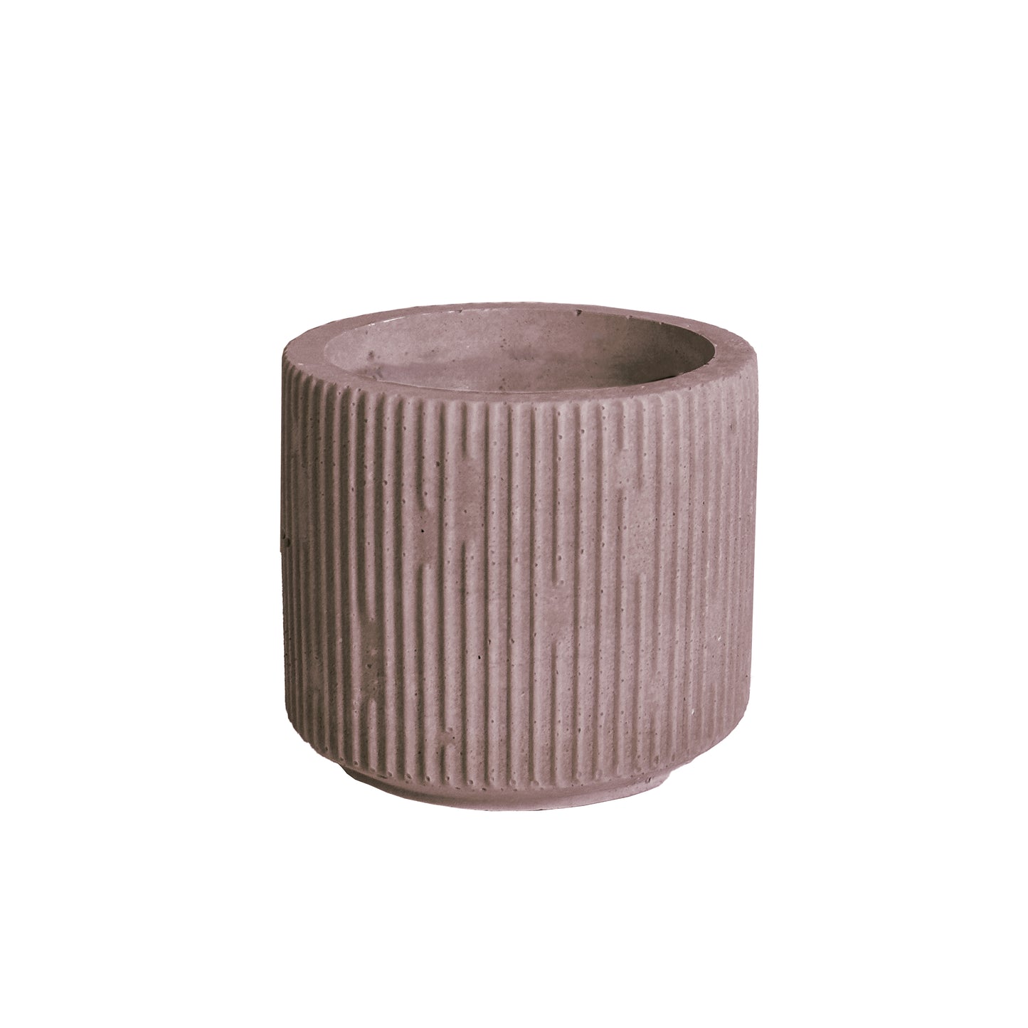 4oz Empty Round Concrete Pot - Abstract Design