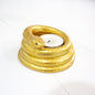 Handmade Snake Tealight Holder in metallic gold