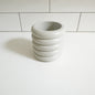 6oz Empty Candle Vessel - Ribbed Style