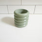 6oz Empty Candle Vessel - Ribbed Style