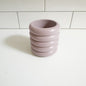 6oz Empty Candle Vessel - Ribbed Style