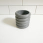 6oz Empty Candle Vessel - Ribbed Style