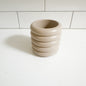 6oz Empty Candle Vessel - Ribbed Style