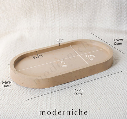 Concrete Decorative Tray | Jewelry Tray | Cosmetics Tray | Storage