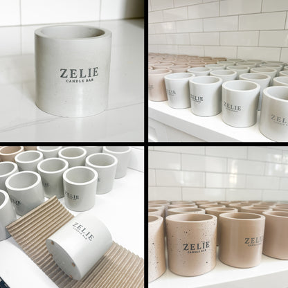 24 Jars - 10oz Empty Concrete Vessel | Bulk, Wholesale