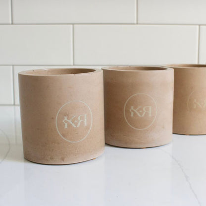 24 Jars - 10oz Empty Concrete Vessel | Bulk, Wholesale