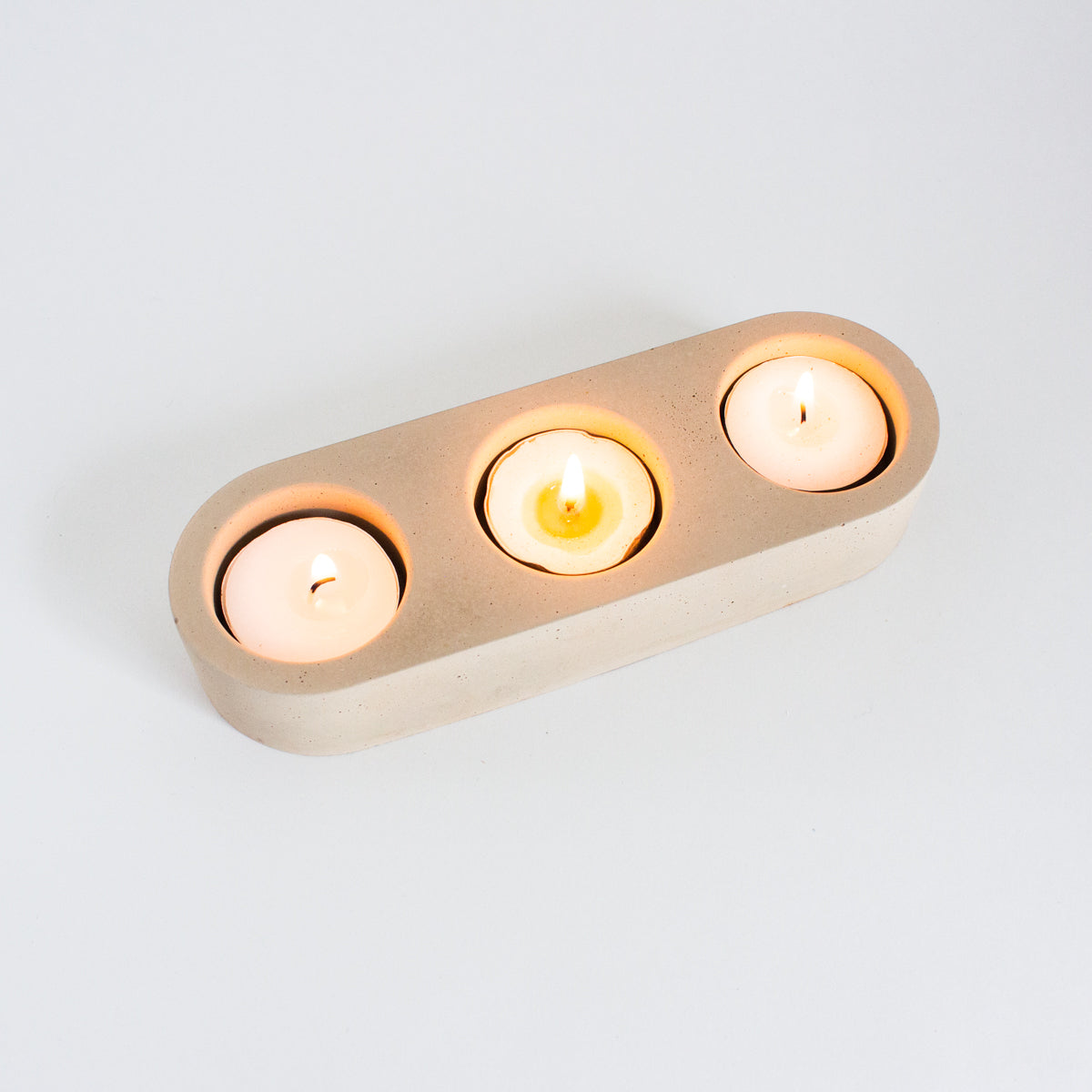 3 Hole - Concrete Tealight Holder