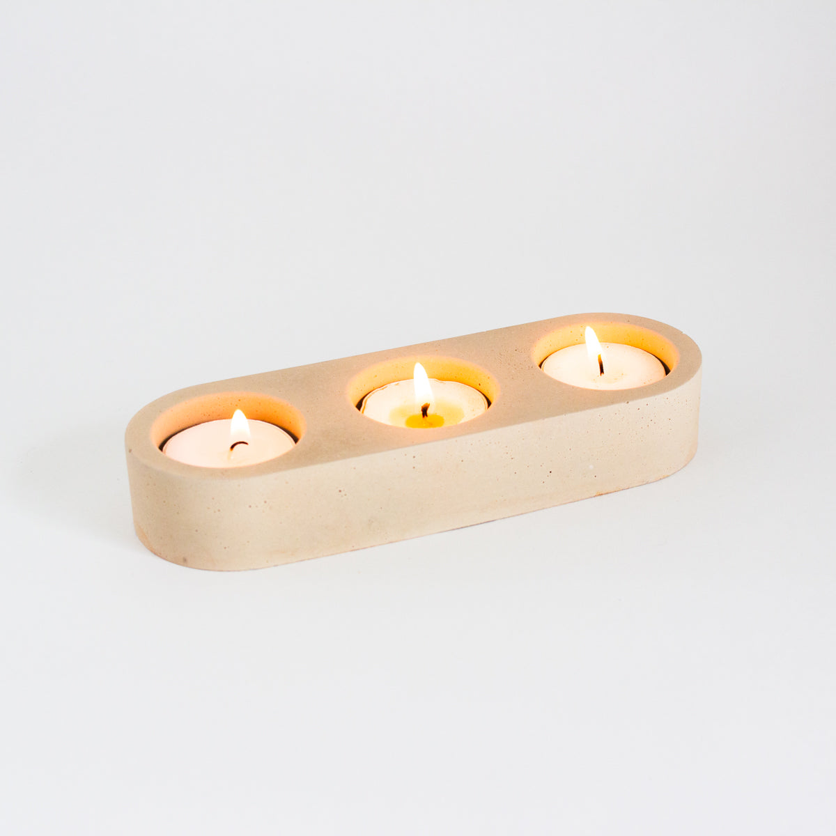 3 Hole - Concrete Tealight Holder