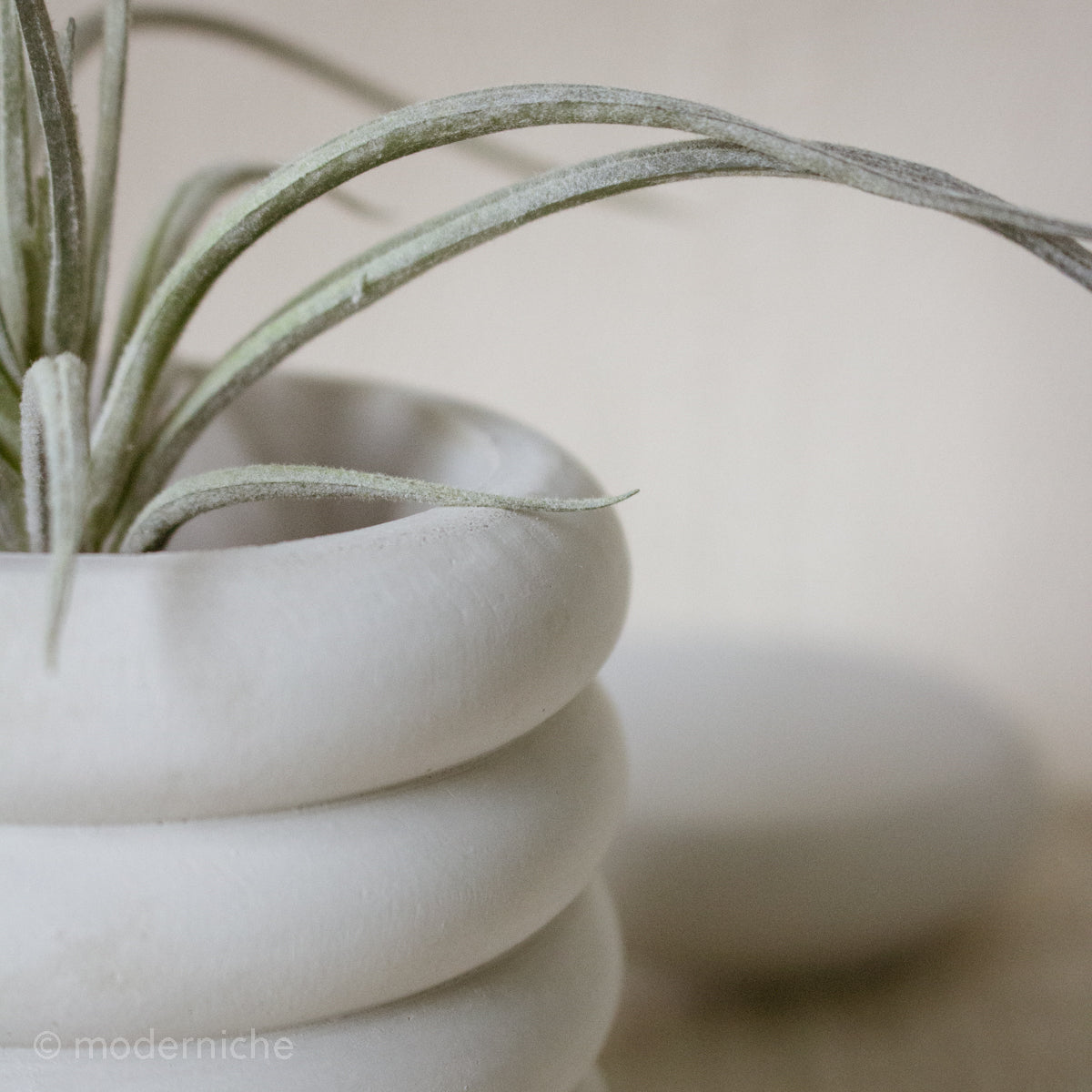 6oz Empty Candle Vessel with Lid Option - Stacked Ribbed Style