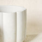 Empty Concrete Candle Jar, holds 7oz of wax- Scallop Style