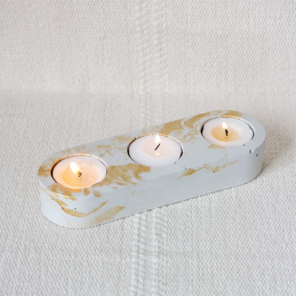3 Hole - Concrete Tealight Holder
