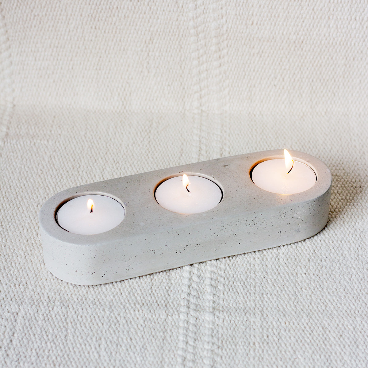 3 Hole - Concrete Tealight Holder
